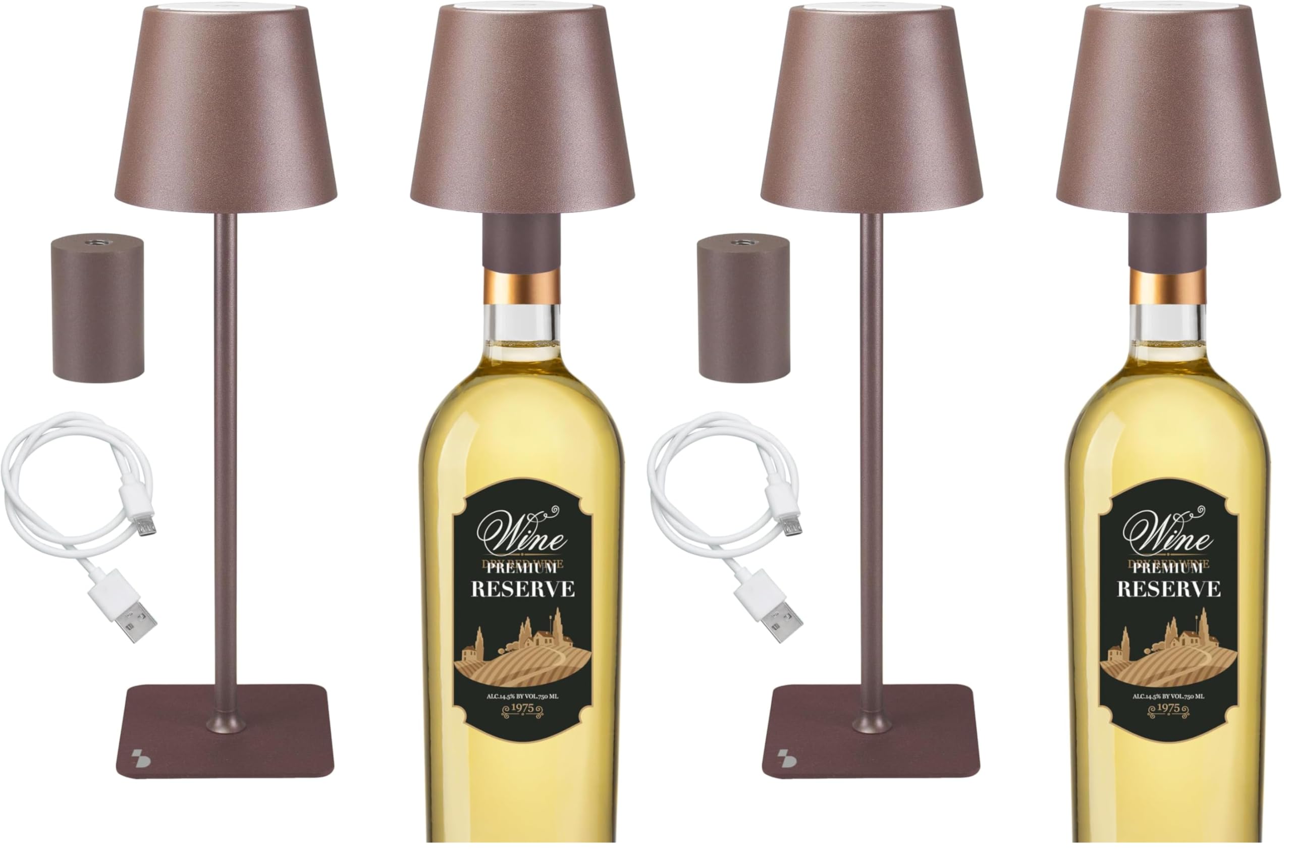 Lampe de table sans fil BEPER Corten luminaire tactile design