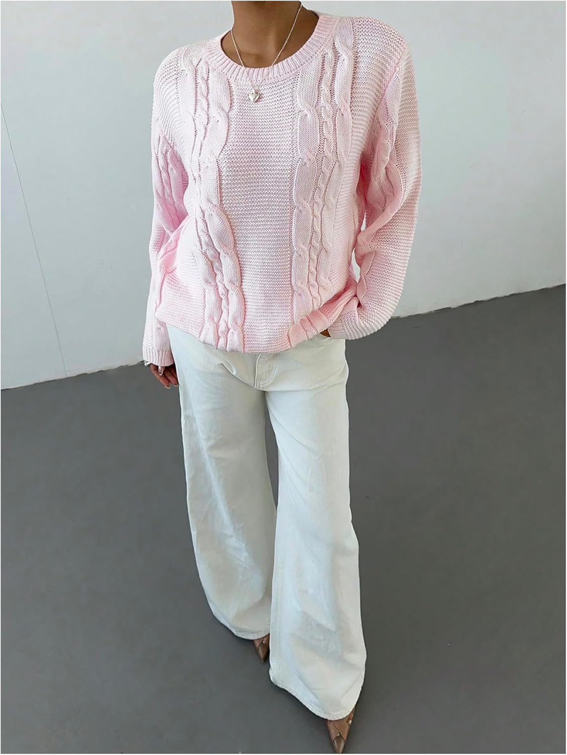 Verdusa Women's Oversized Cable Knit Chunky Cardigan Sweaters Cozy Knit Tops Fall Slouchy Sweaters - Image 5