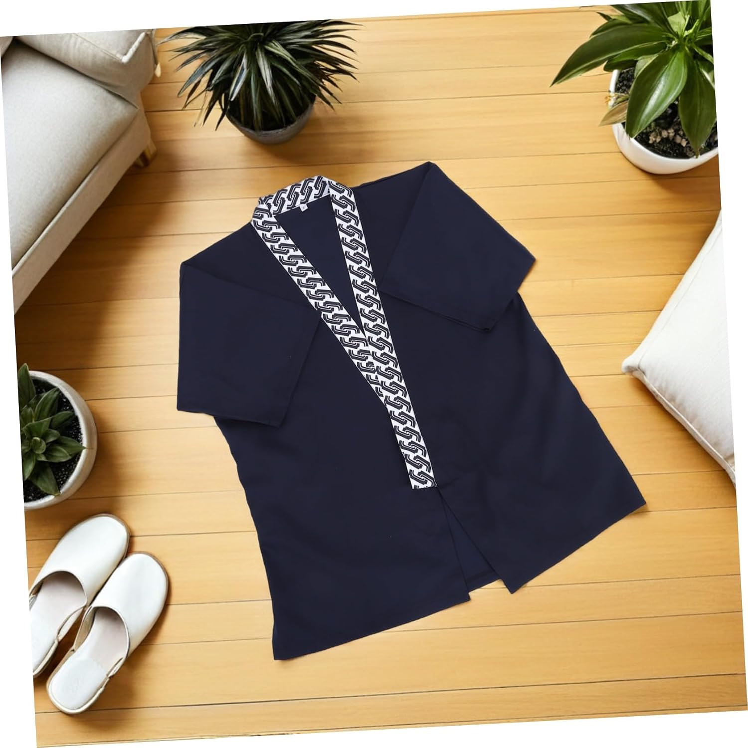 Sushi Chef Jacket for Men and Women, Blue Short Sleeve