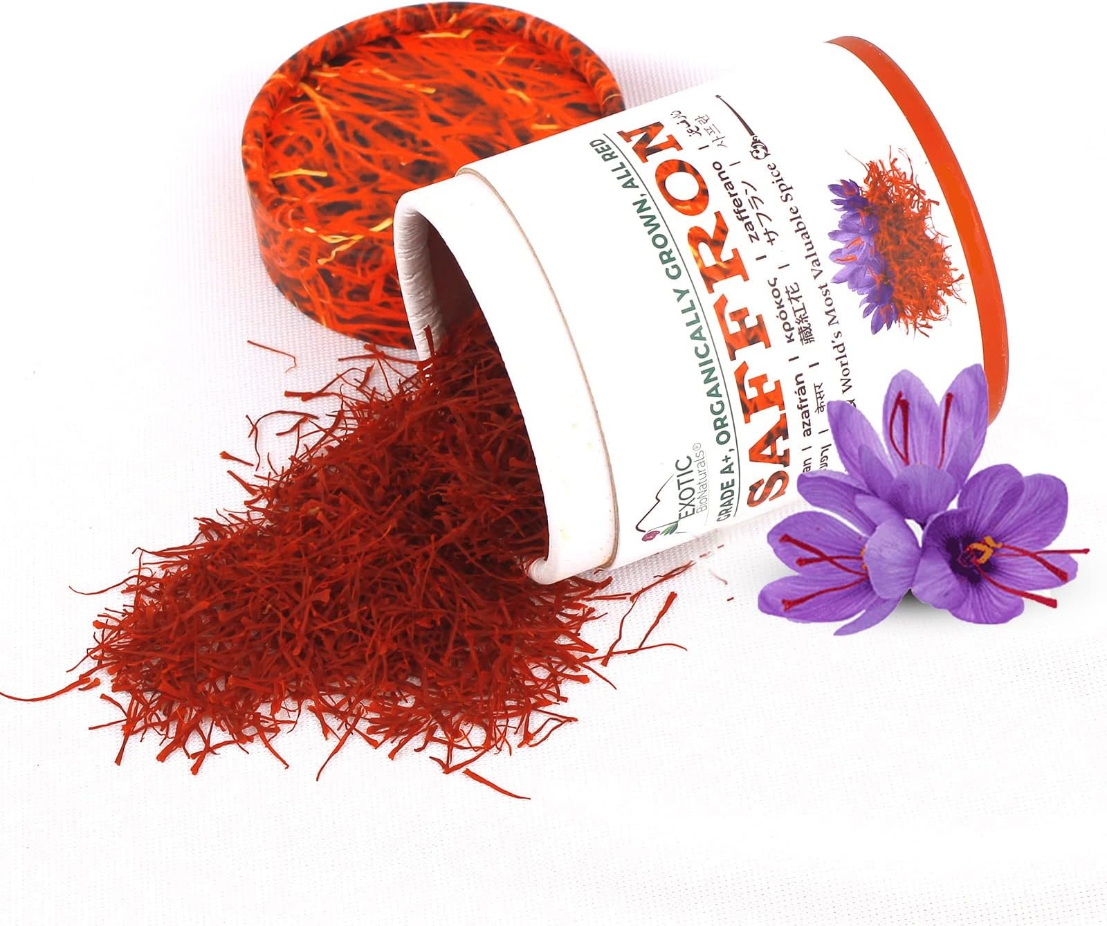 Premium Quality Saffron | Super Negin Grade A+ Saffron Threads | Pure all Red Saffron Spice for Culinary Use as Paella, Risotto, Bomba Rice, Saffron Tea and Golden Milk (5 Gram / 0.17 ounce)