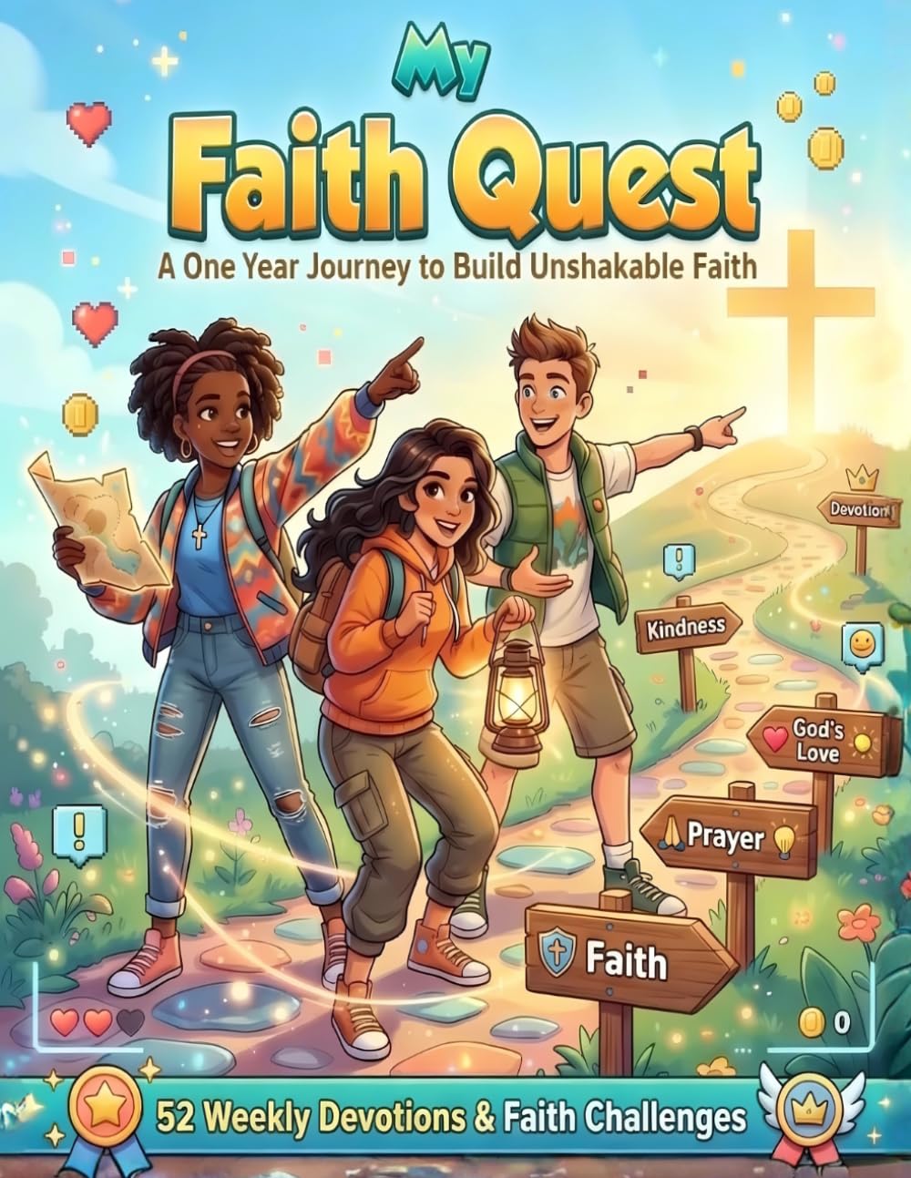 My Faith Quest The Devotional Your Tween Will Actually Like and Apply - for Christian Kids 8-12 (Girls or Boys): A One Year Journey to Build ... Weekly Bible Verses and Practical Challenges
