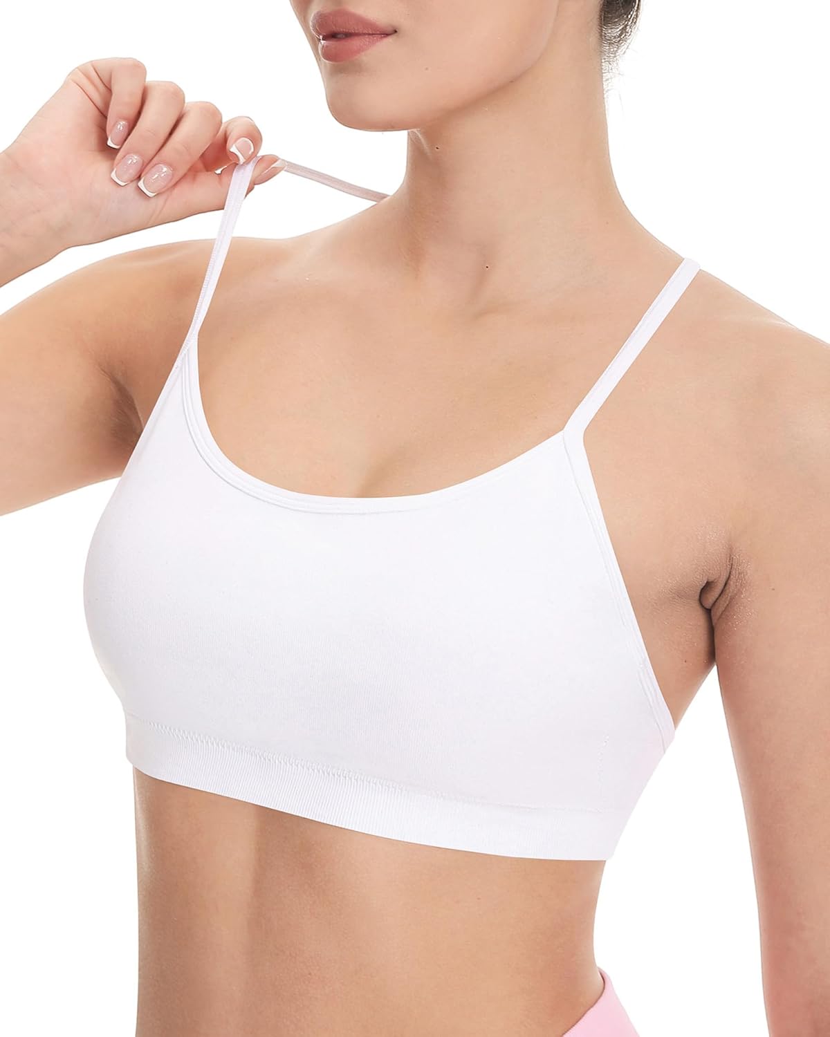 UG Active 2 Pack Women Y Back Sports Bras with Removeable Pads Low Impact Racerback Yoga Bra Spaghetti Workout Gym Bras - Image 4