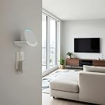 Sintron Wall Mount Shelf for Echo Pop – Compact Smart Speaker Holder with Built-in Cable Management, Space-Saving Design, Compatible with Google Nest & HomePod mini (White)