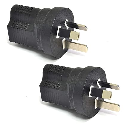 Ceptics Australia, New Zealand, China AS3112 Travel Power Plug Adapter Accepts NEMA 5-15R - ETL Certified - Industrial Grade (IG-16-2PK)