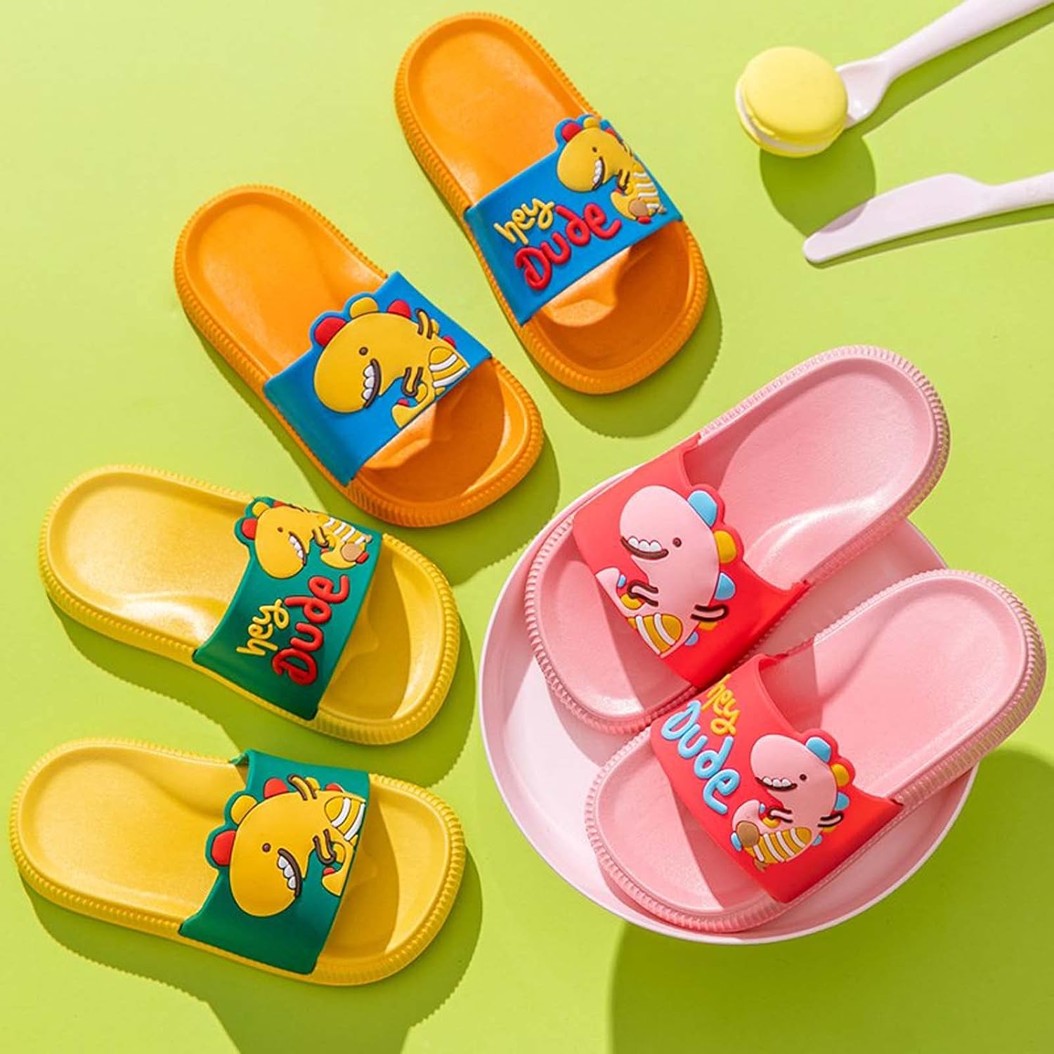 Boys Girls Dinosaur Slide Sandals Kids Outdoor Slippers Summer Shower Bath Non-slip Home Slippers Soft Beach Pool Water Shoes Swimming Lightweight Sandals Slip on Garden Shoes Toddler/Little Kid : Clothing, Shoes & Jewelry