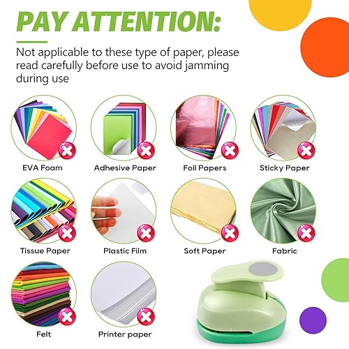 Miniatura 32 de UCEC Perforadora circular, perforadora circular de 1.25 pulgadas, perforadora de papel, perforadora de papel hecha a mano para manualidades