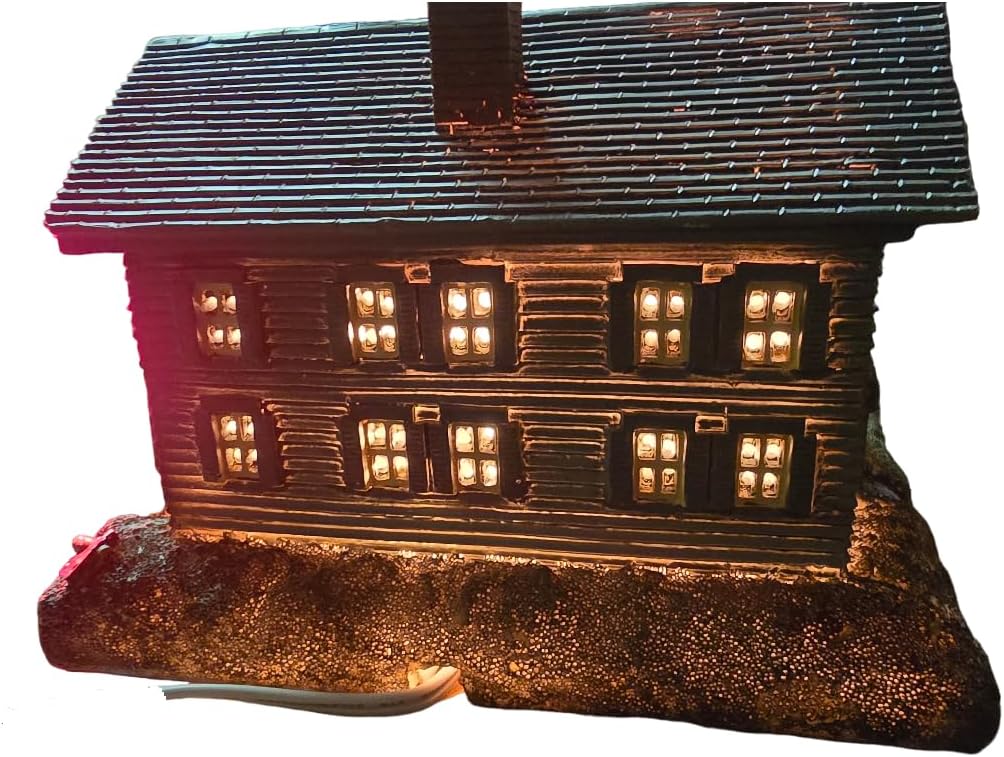 US Ghost Adventures Official Lizzie Borden Light Up Replica House | Haunted Village Halloween Decor | Gothic Home Decor | Spooky Collectible Decorations - Image 4