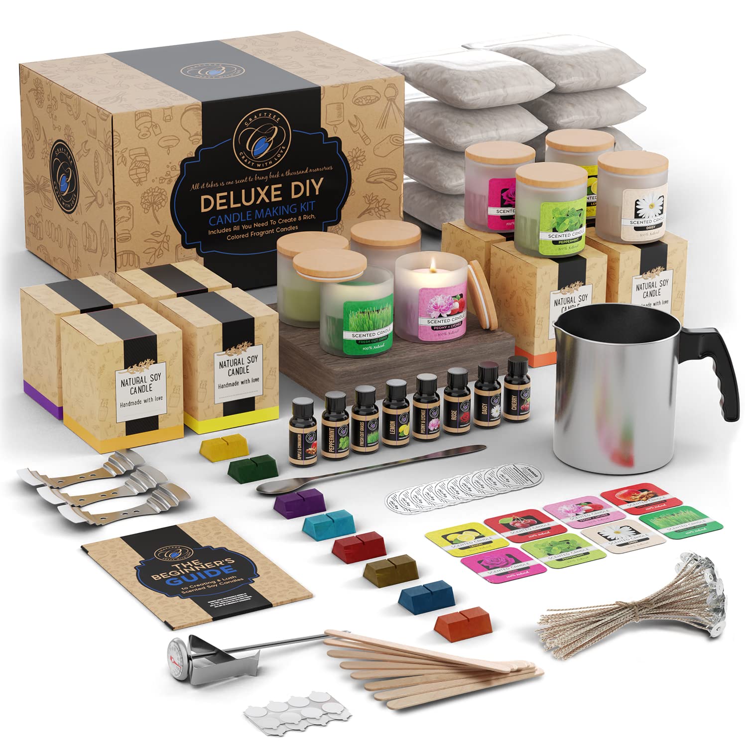 Candle Making Kit DIY Candle Making Kit for Adults . Includes All Candle Making Supplies