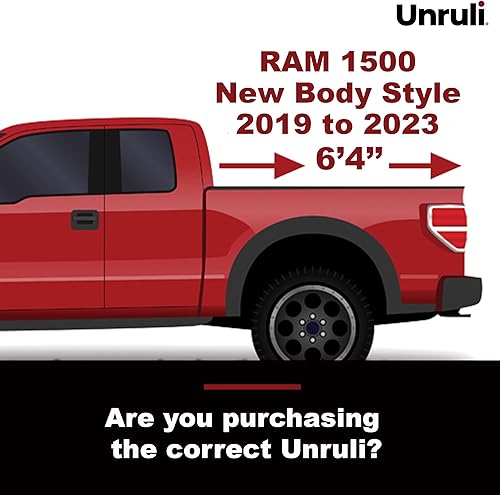 Miniatura 8 de LIBERATOR - Cubierta Tonneau con caja de carga deslizante extraíble  RAM 1500 New Body  Años 2019-2023  Cama de camioneta de 5 pies 7 pulgadas  Caja