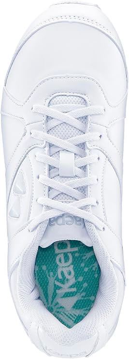 Kaepa Cheerful White Cheer Shoes for Women | Snap-in Colors - Lightweight Performance with Secure Fit System, Injected EVA Sole & Non-Slip Outsole