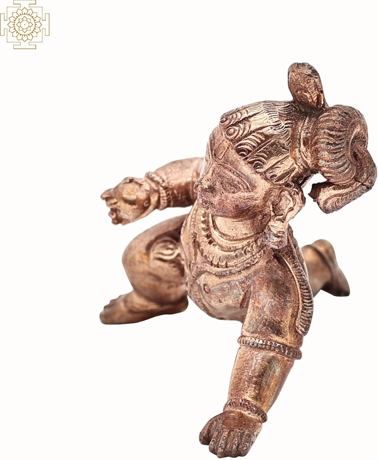 Exotic India 2.5" Small Laddoo Gopala | Handmade | Madhuchista Vidhana (Lost-Wax) | Panchaloha Bronze from Swamim