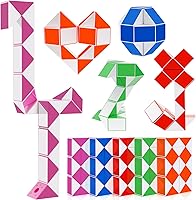 Vista 1 de 10 piezas de 24 bloques grandes de serpiente mágica rompecabezas cubo Fidget serpiente cubo Twist rompecabezas de gran tamaño cubos mágicos