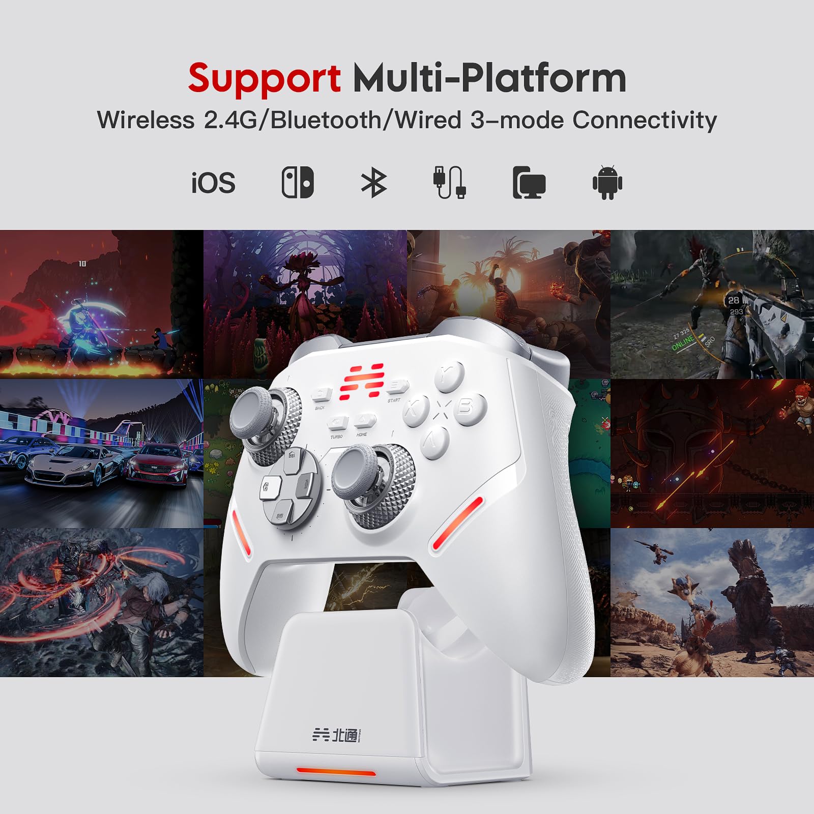 Snapklik.com : BEITONG KP40 Bluetooth Controller For PC Switch/Switch 2 ...