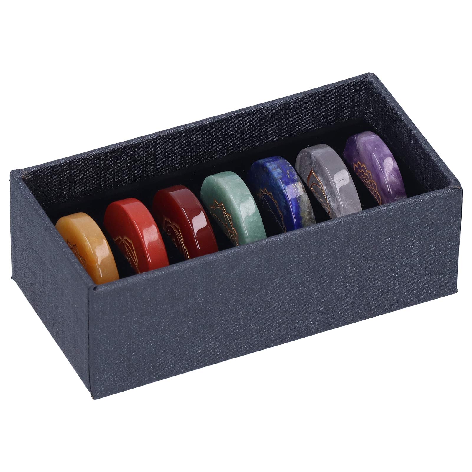 Chakra Set, Chakra Stones Natural Crystal Set Único Para Reiki Para Chakra Equilibrio, Piedras De Chakra De Cristal Curativo Natural Para Terapia De Cristal Para Meditación Para Curación