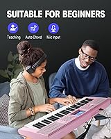 Vista 4 de Teclado de piano Donner 61 teclas, kit de teclado eléctrico con 249 voces, 249 ritmos - Incluye atril de piano, taburete, micrófono, regalo