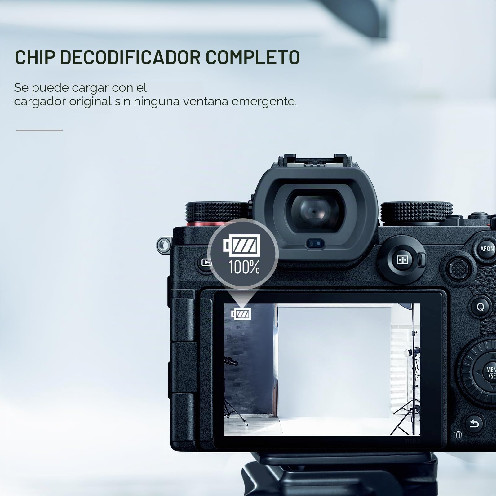 NEEWER Juego de Batería y Cargador Repuesto para DMW-BLK22, Compatible con Panasonic Lumix DC-S5 GH5 II S5II GH6 S5 IIX S9, Paquete de 2 Baterías 2400 mAh y Cargador USB Doble Canal Tipo C
