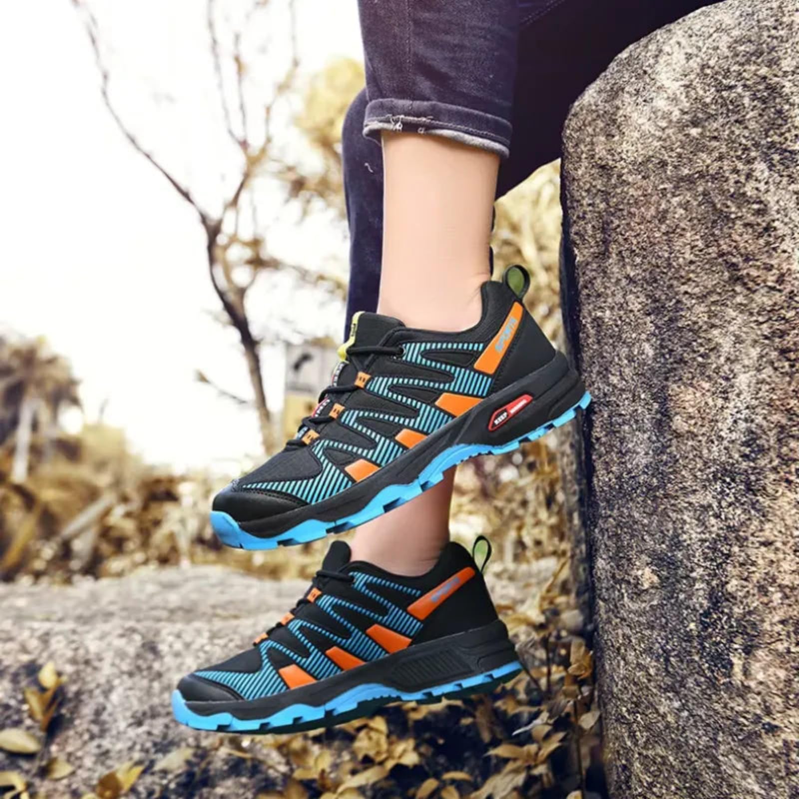 OrthoTrailPro - Chaussures de Marche à Confort orthopédique，Confortables et Respirantes, légères, adaptées à la randonnée, à la pêche et à diverses Autres activités de Plein air