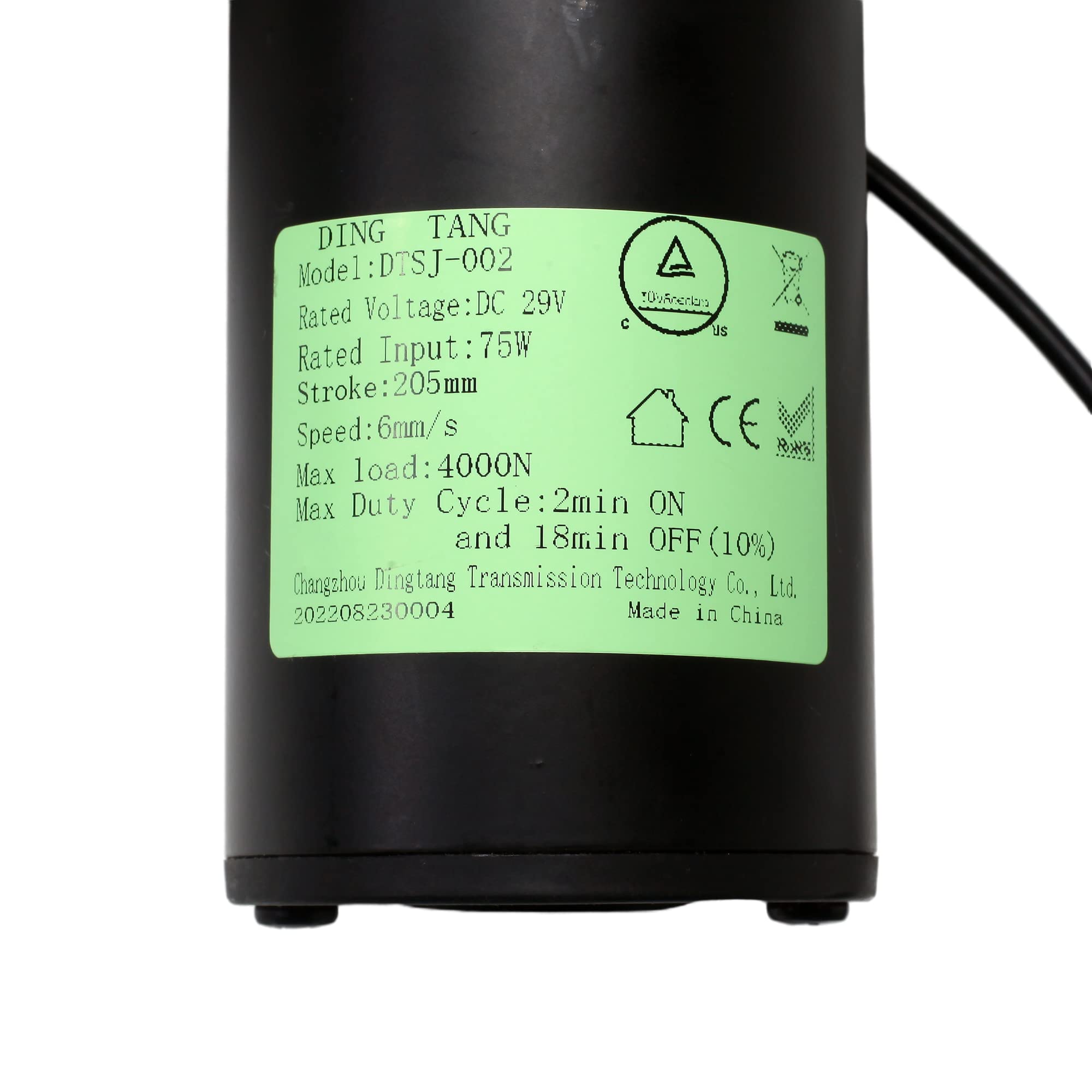 Fruhdi Reemplazo lineal del modelo DTSJ-002 del actuador del motor de Ding Tang del sillón reclinable del poder