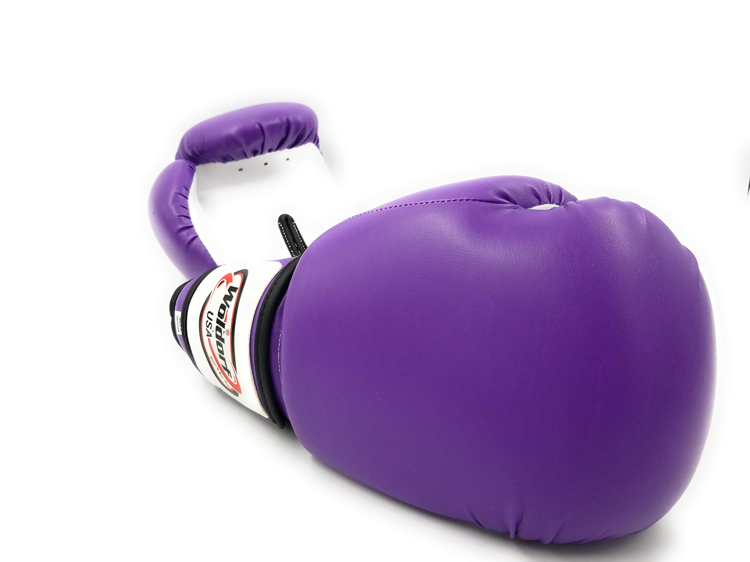 Guantoni per sacco da boxe, in vinile, 14 oz, colore: viola