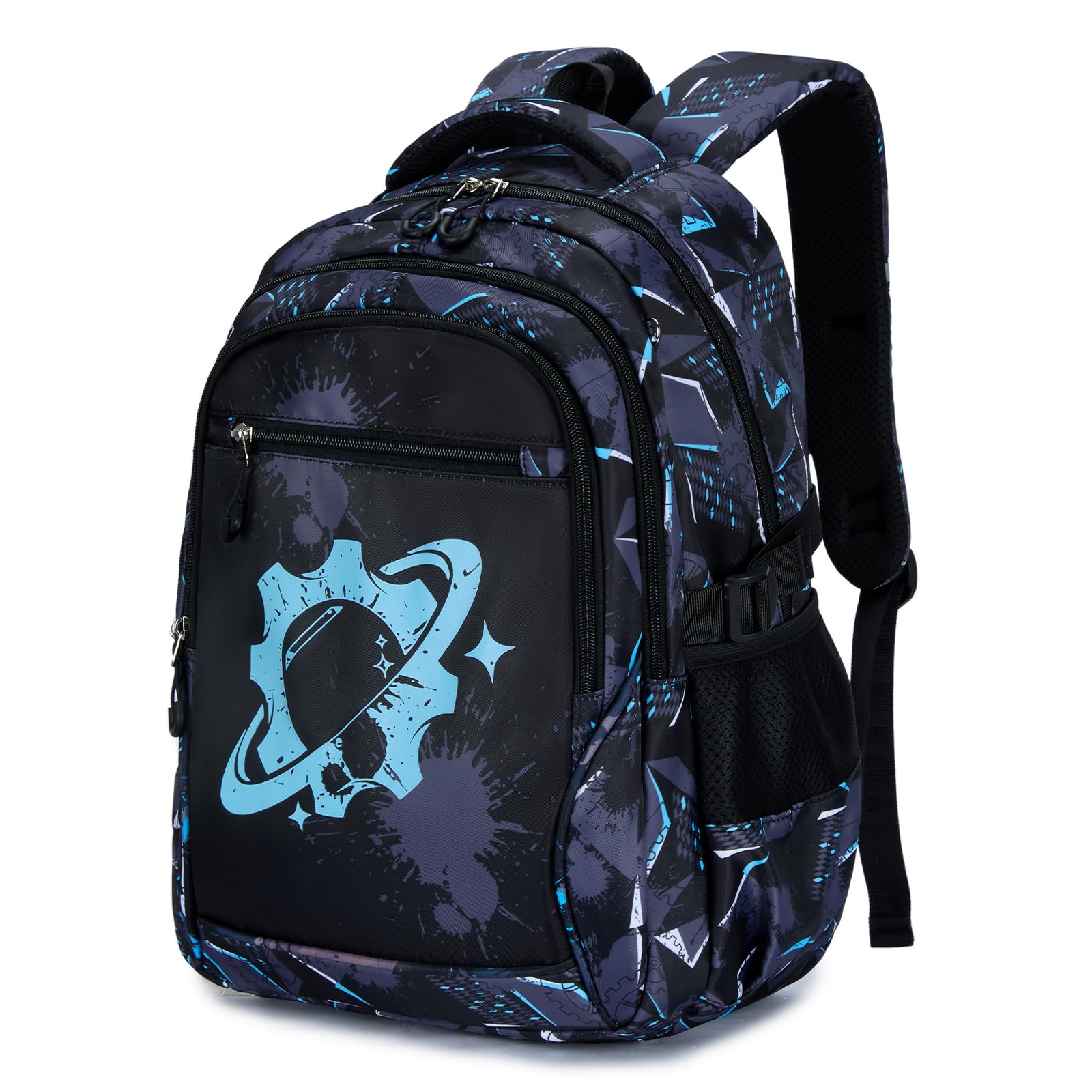 Amythe Zaino per Ragazzi Scuola Elementare e Media, Luminescente Leggero | Zaino Adolescenti Grande con Pettorina e Strisce Riflettenti, Scomparto PC 15.6", Ergonomico Idrorepellente, Ritorno/Viaggio