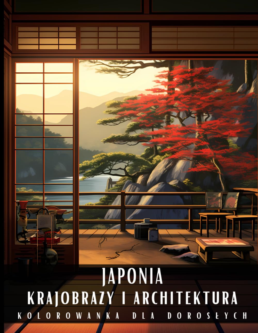 Kolorowanka Dla Dorosłych Japonia Krajobrazy i Architektura: Książka do Kolorowania dla Dorosłych Japonia Krajobrazy i Architektura: Antystresowa ... Budynki i Widoki 50 Stron z Rysunkami