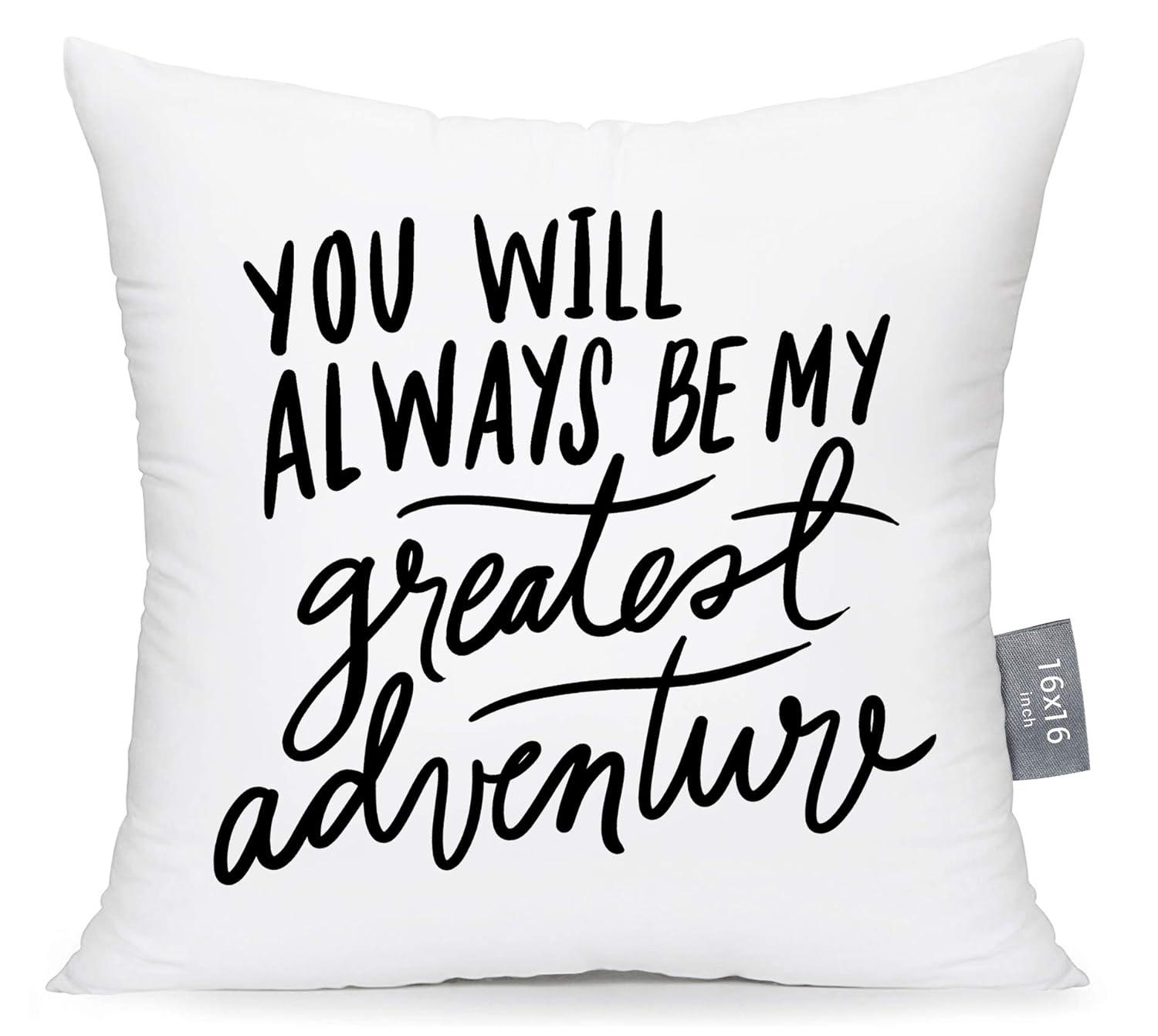 You Will Always Be My Greatest Adventure Buy Tied Ribbons 'You Will Always Be My Greatest Adventure' Printed  Inspirational Cushion Cover (16 Inch X 16 Inch) For Wooden Sofa Kids Room  Bedroom Chair Online At Low Prices In India -