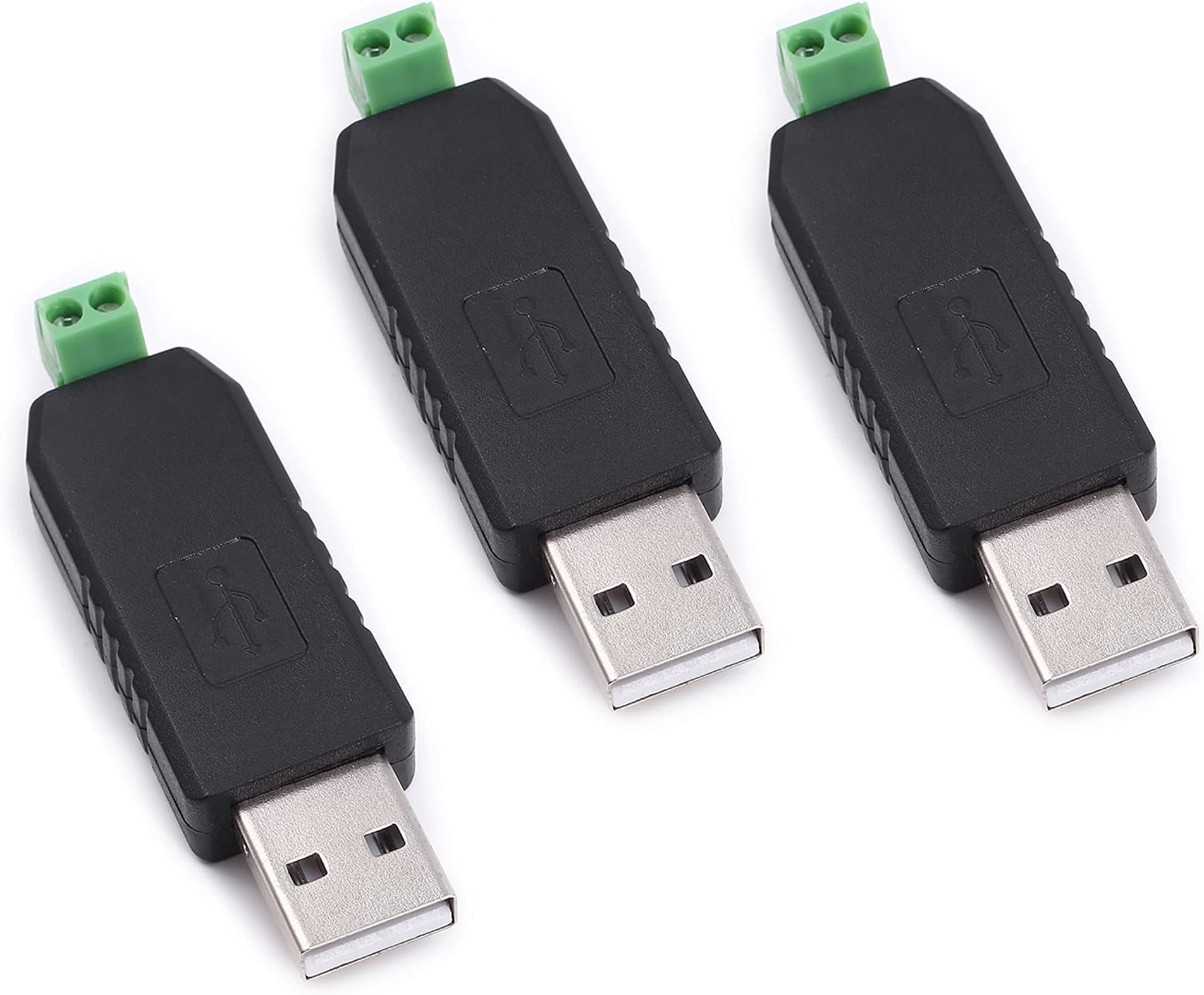 Teyleten Robot USB to RS485 485 Converter Adapter CH340T Chip 64-bit Suitable for Windows 7/8 MacOS WinCE5.0 XP(Pack of 3)