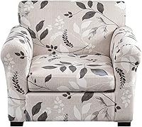 Vista 19 de CRFATOP Fundas para sillas suaves de 2 piezas para perros, fundas elásticas para sillón de 1 plaza, fundas de muebles de sofá lavables con 1 funda