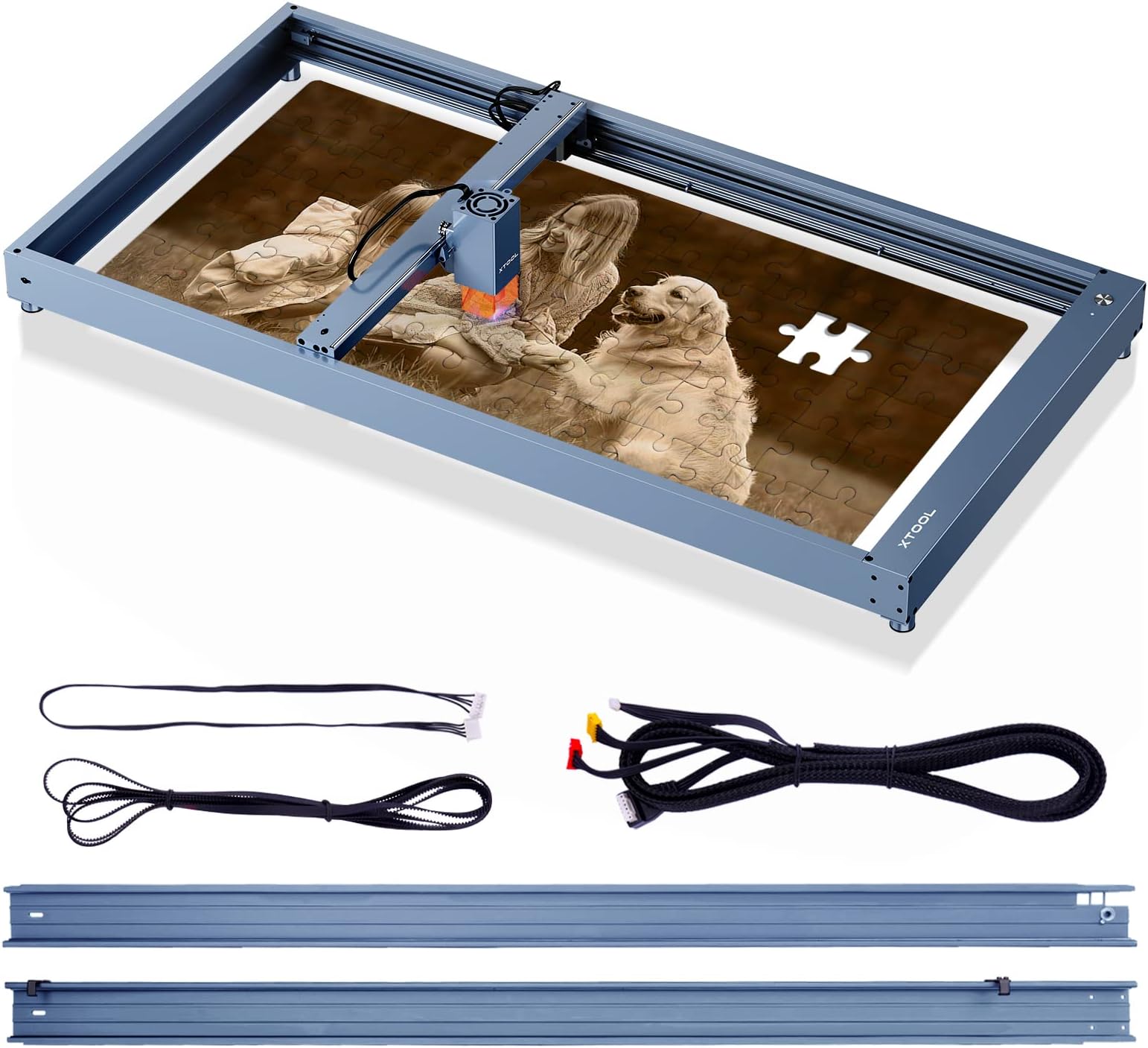 xTool D1 Pro Extension Kit Accessories for both xTool D1 and D1 Pro 5W/10W/20W Laser Engraver, Expand The Laser Engraving Area to 36.85''*17'', Longer Laser Engraving and Cutting for Laser Engraver