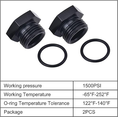 Miniatura 8 de EVIL ENERGY 6AN Block off Cap ORB Plug Adaptador Macho Aluminio 2PCS