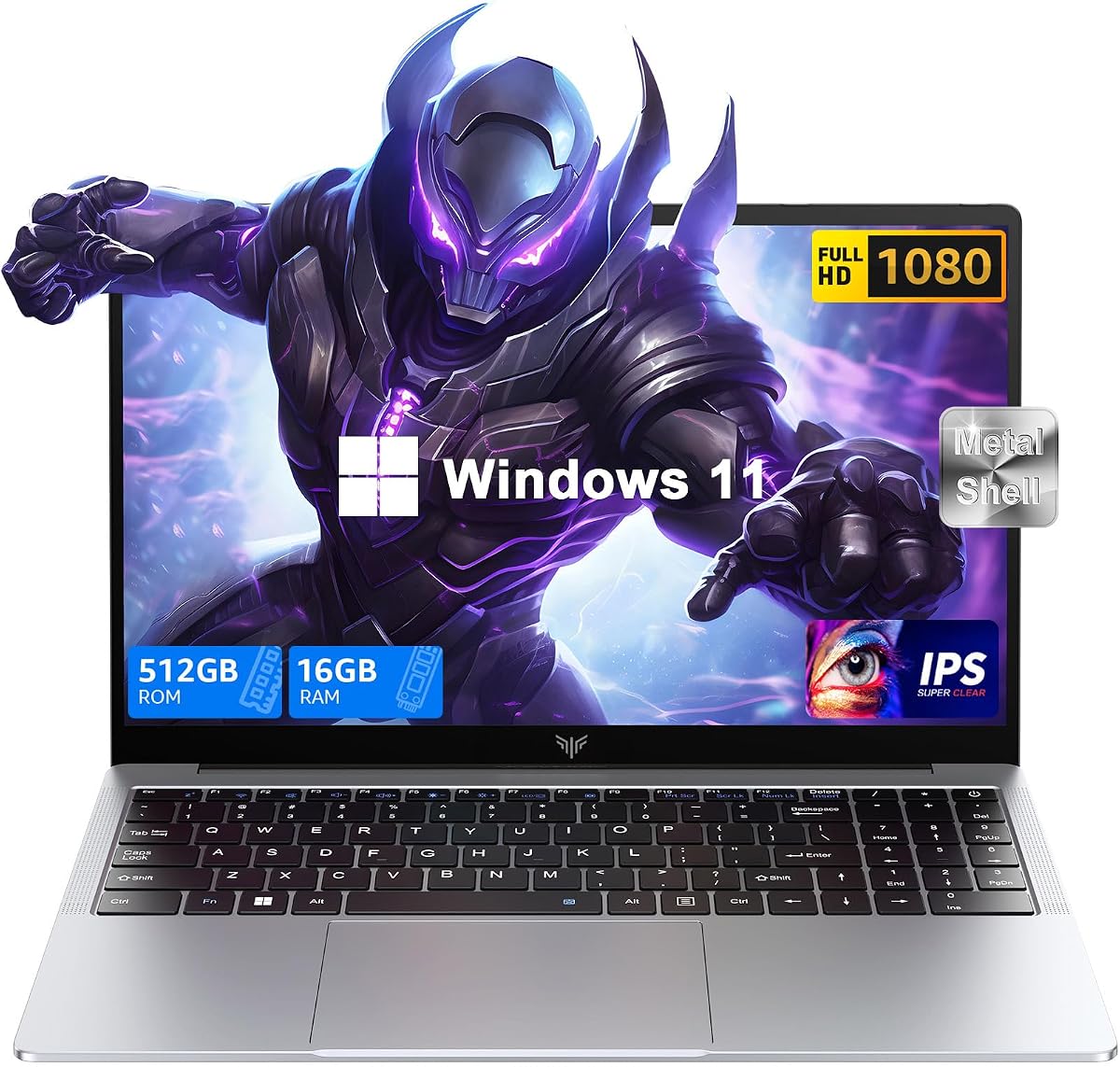 Laptop, 2026 New Laptop Computer with Intel Quad-Core Processor(Up to 3.4GHz), 16GB RAM 512GB NVMe SSD, 15.6" FHD Display, Windοws 11/Student/Business Laptop, HDMI, USB3.2, Long Battery Life