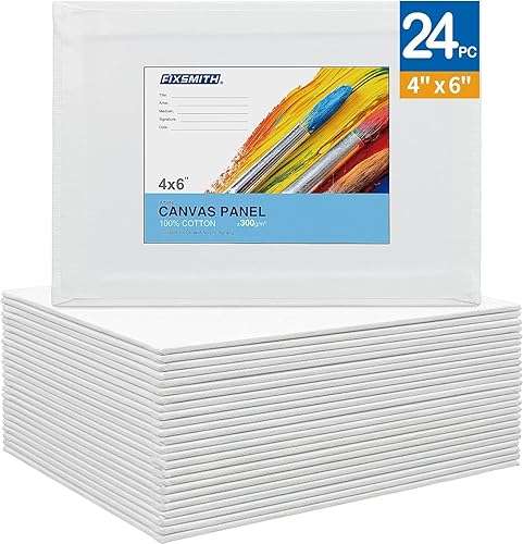 Miniatura 33 de FIXSMITH - Lienzos para pintar, de calidad profesional, hecho de 100% algodón, sin ácidos, para profesionales, pintores aficionados, estudiantes