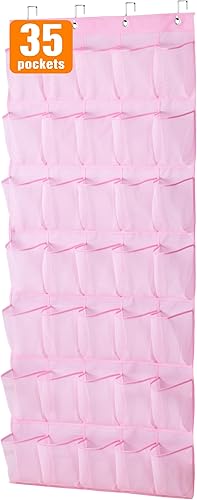 MISSLO Organizador de zapatos para niños de 35 bolsillos para bebé, duradero, Oxford, para armario, lindo almacenamiento de zapatos sobre la puerta, disponible en Yaxa Peru