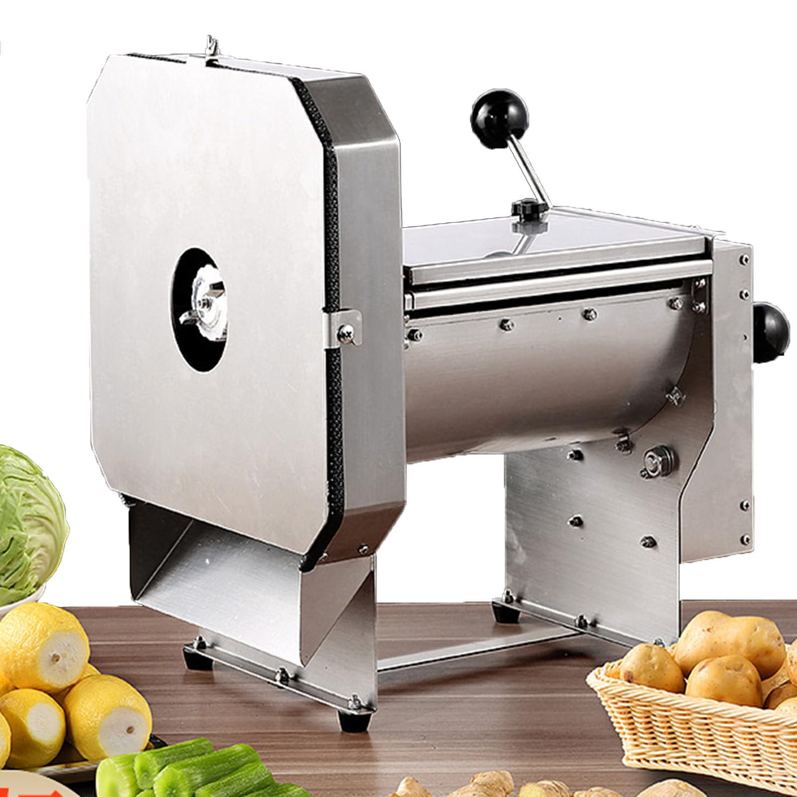 ylpddmm 0-10mm/0-0.4’’ Commercial Onion Slicer Potato Chips Slicer Sweet