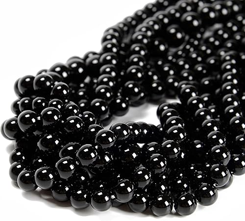 38 cuentas de hematita de 0.394 pulgadas (0.394 in), piedra natural, piedras preciosas redondas auténticas para hacer pulseras y cadenas de joyería