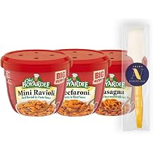 Chef Boyardee - Lavinia Essentials Bundle Collection 12-Pack of Microwave Pasta, 14.5 oz Big Bowls + 1 Utility Prop
