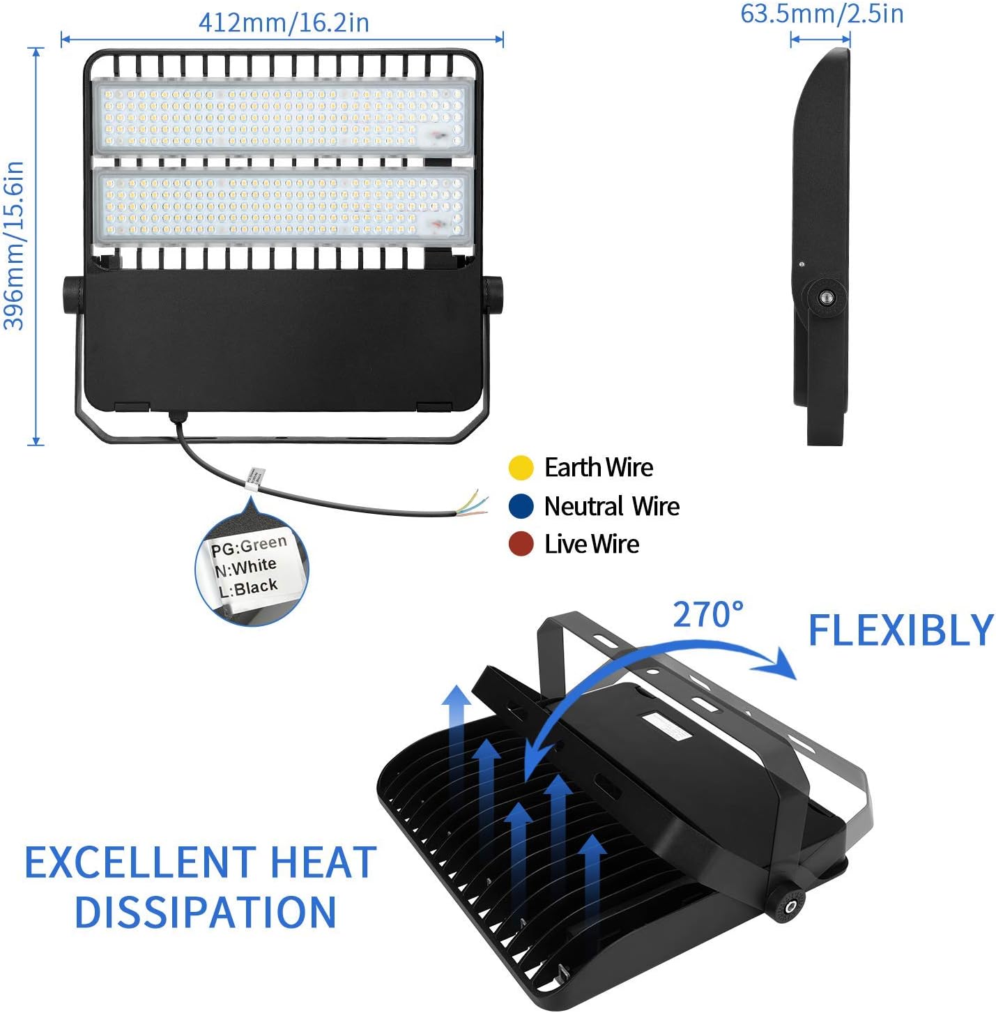 60% Off Discount LEDMO 300W LED Flood Light (1500W Equivalent) Amazingly Bright 42,000LM 5000K Adjustable Mount Stadium Lights Outdoor LED Arena Lights Commercial Lighting Fixture for Backyard|Court|Warehouse|Yard Black Friday Clearance LEDMO 300W LED Flood Light (1500W Equivalent) Amazingly Bright 42,000LM 5000K Adjustable Mount Stadium Lights Outdoor LED Arena Lights Commercial Lighting Fixture for Backyard|Court|Warehouse|Yard