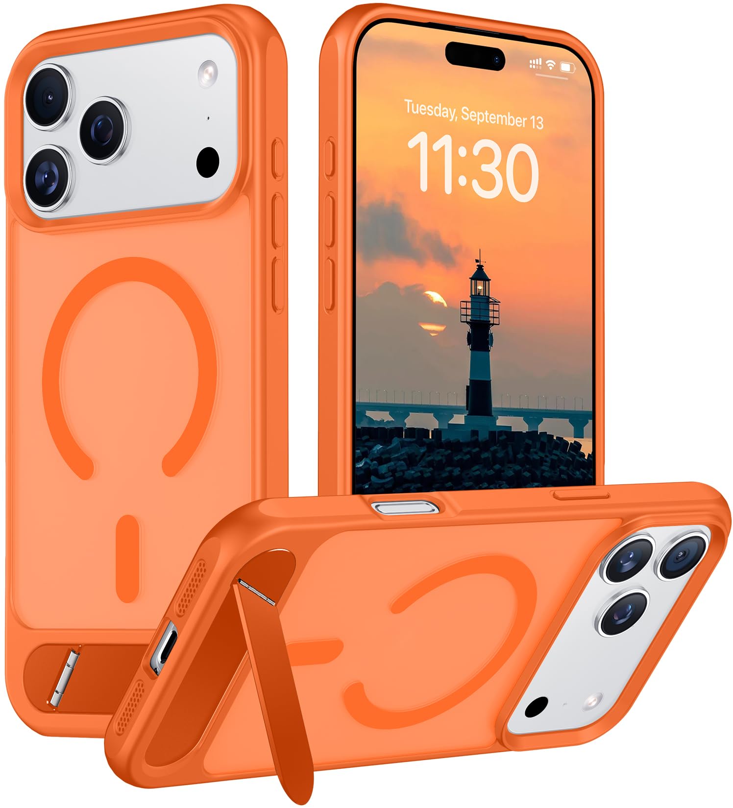 Temdan Magnetic for iPhone 18 Pro Max Case/iPhone 17 Pro Max Case Stand