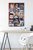 Vista 86 de Trends International Ted Lasso - Character Grid Wall Poster, 22.4L x 14.7W, Black Framed Version