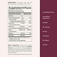 Vista 5 de Nature's Bounty Soluciones Óptimas para Cabello, Piel y Uñas con Biotina y Colágeno, Gomitas con Sabor Cítrico, Suplemento Vitamínico, 2500 mcg, 80