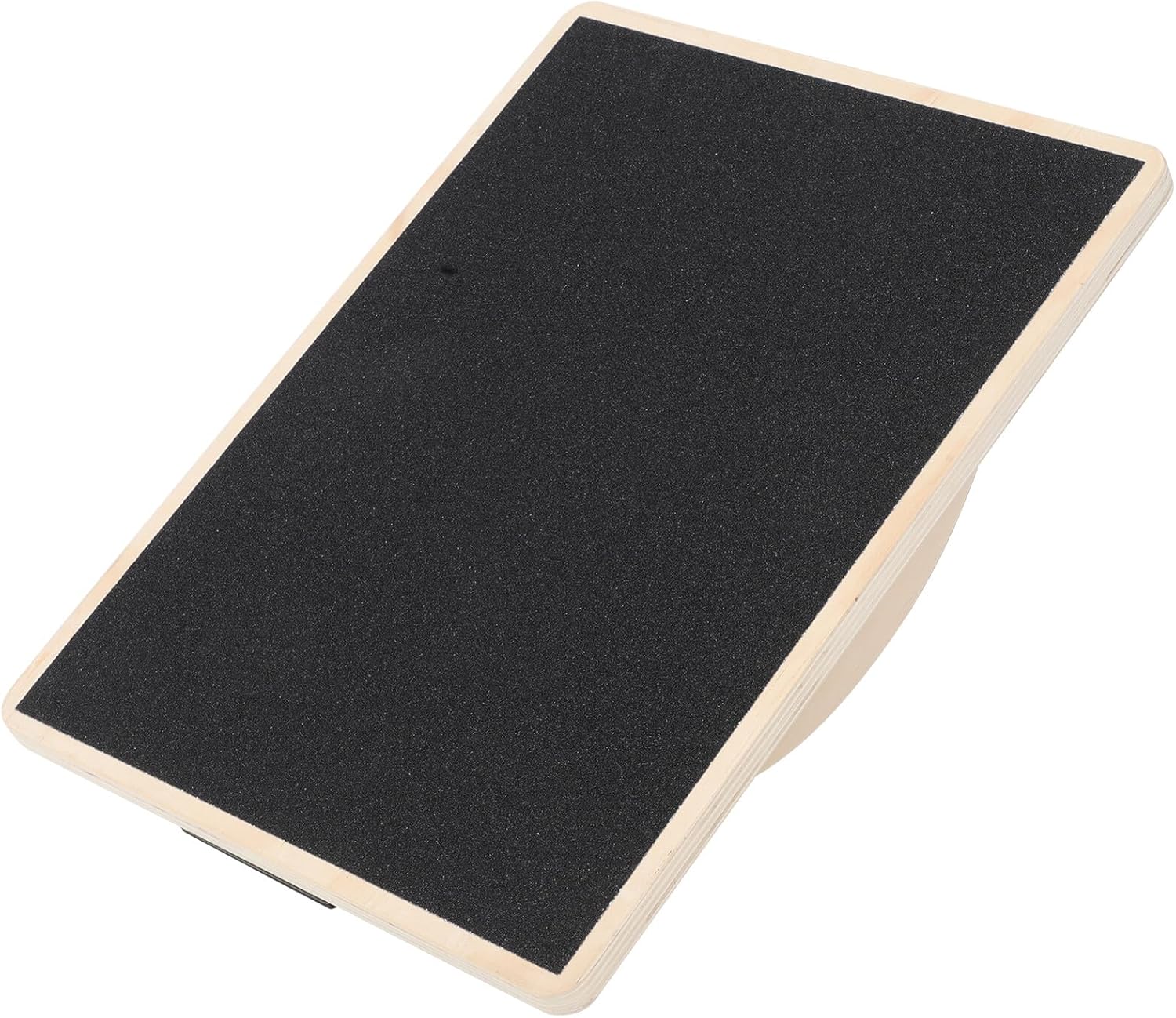 Solid Wood Rectangular Balance Trainer Board for Adults Anti-slip Yoga Fitness Wobble Board for Stability Coordination and Core Strength Exercises at Home