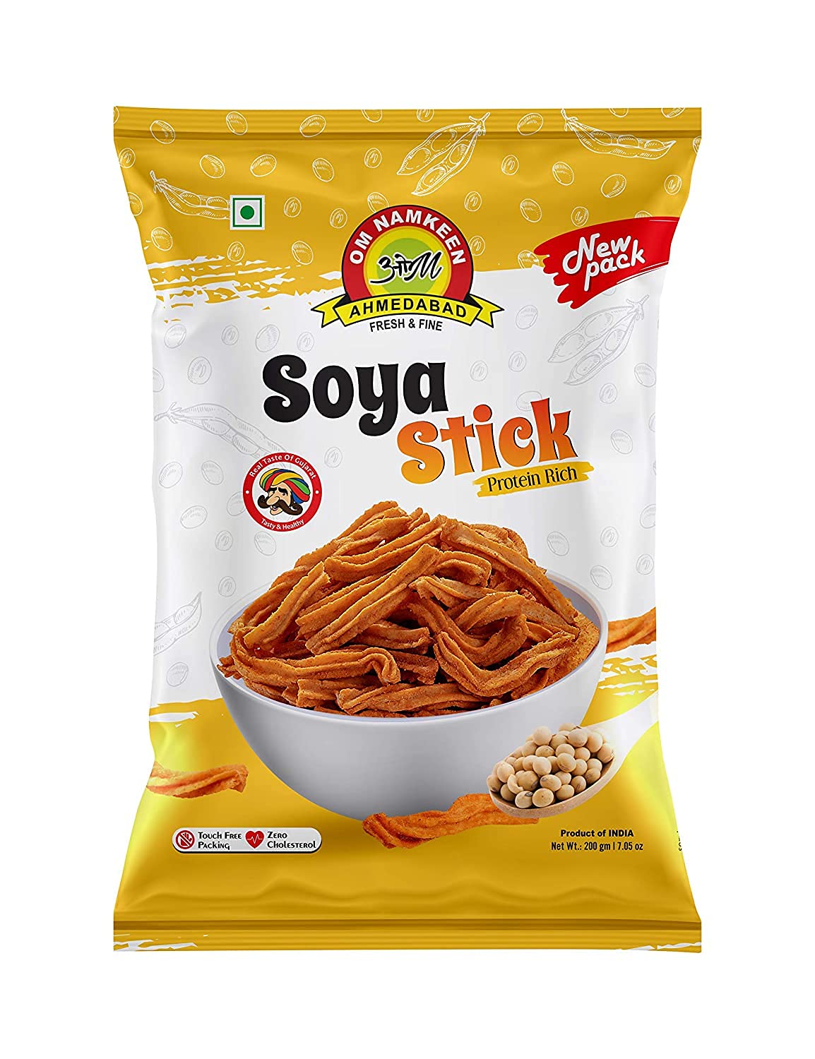 Om Namkeen Ahmedabad Soya Stick Pack(2 X 200 Grams) (B08TV2YBHT) Amazon Price History, Amazon Price Tracker