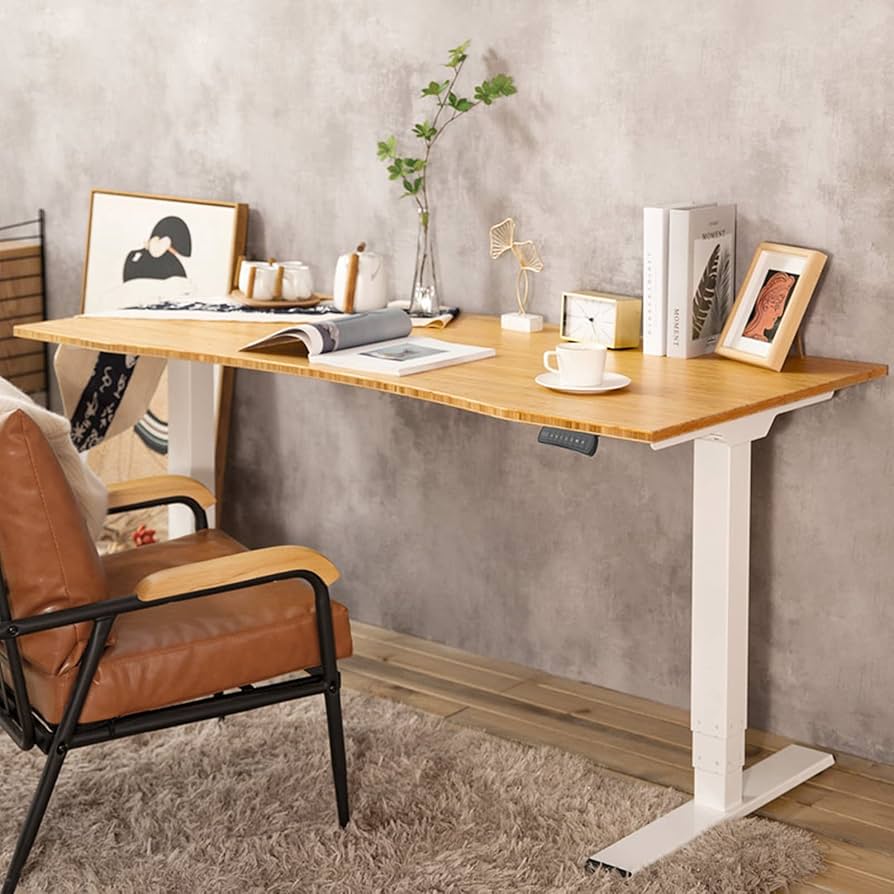 FLEXISPOT E8B Bamboo1407セット 140×70cm FLEXISPOT Height Adjustable Electric Standing Desk Top