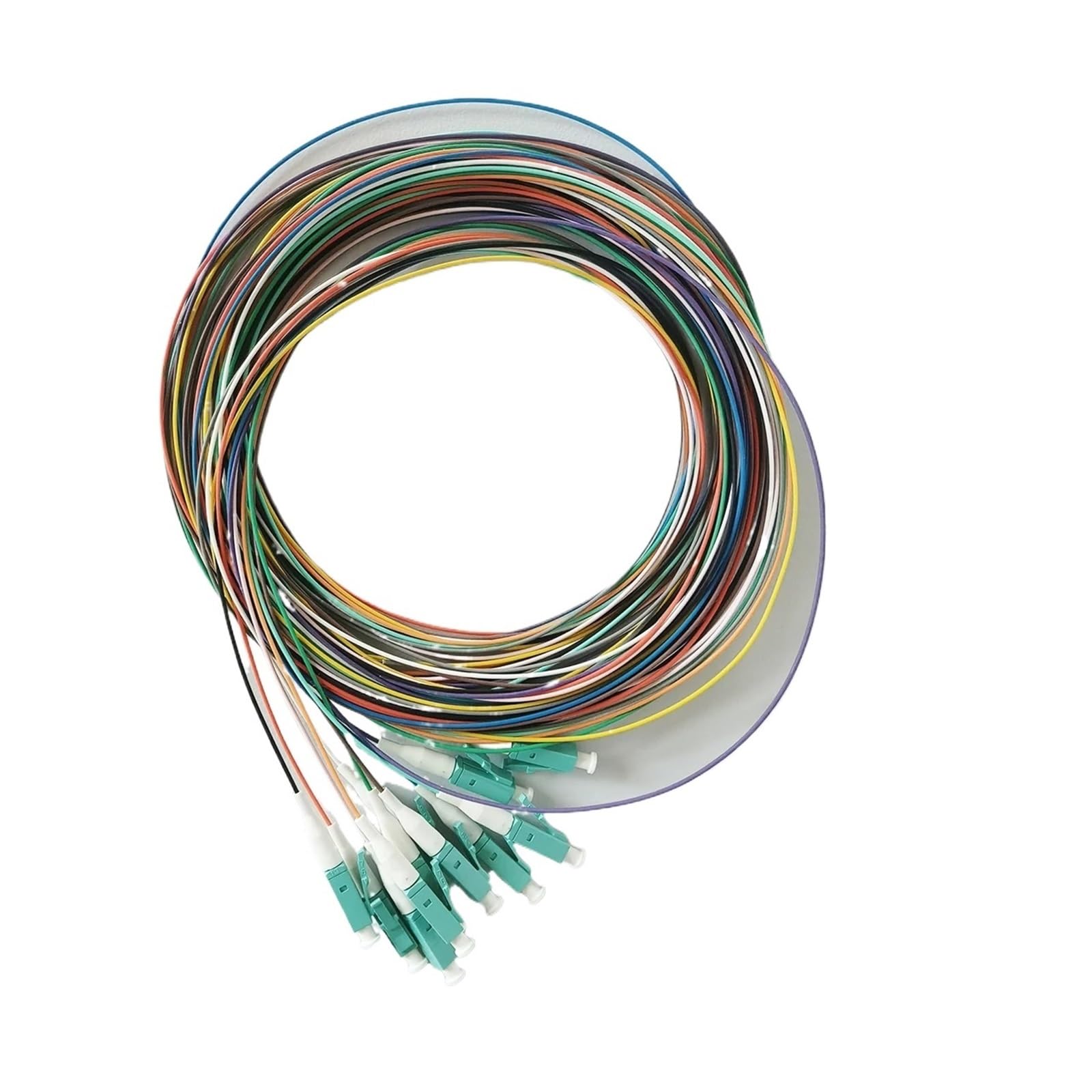 Pigtail OM3 12 cœurs LC/UPC 2m pour raccordement FTTH intérieur - 6