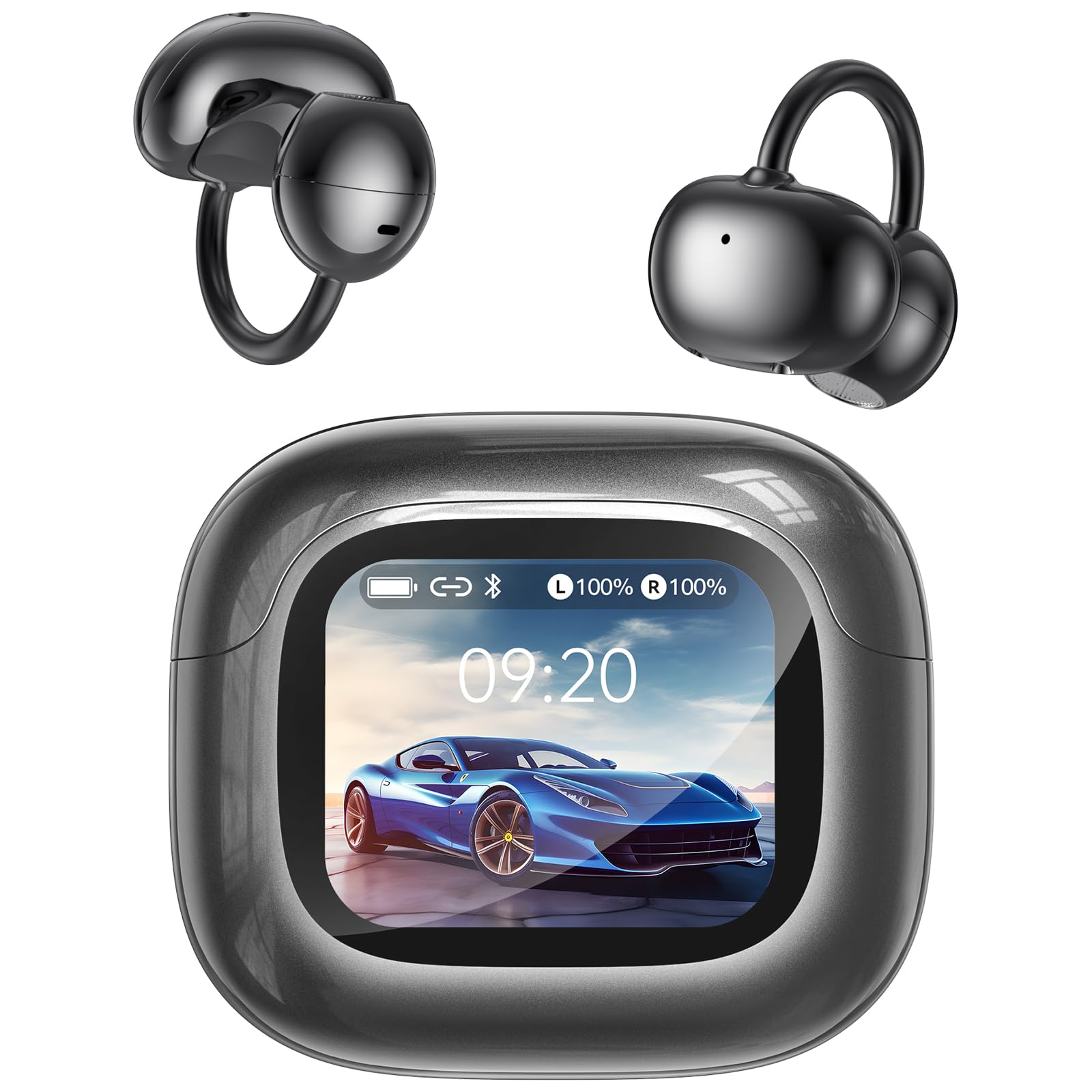 NE32 Ecouteur Traducteur Instantané,150 langues et 9 modes de traduction,Traduction vocale instantanée,48H Autonomie,Microphone antibruit ENC.Écouteurs sans fil AI Bluetooth 6.0 pour voyage/études.