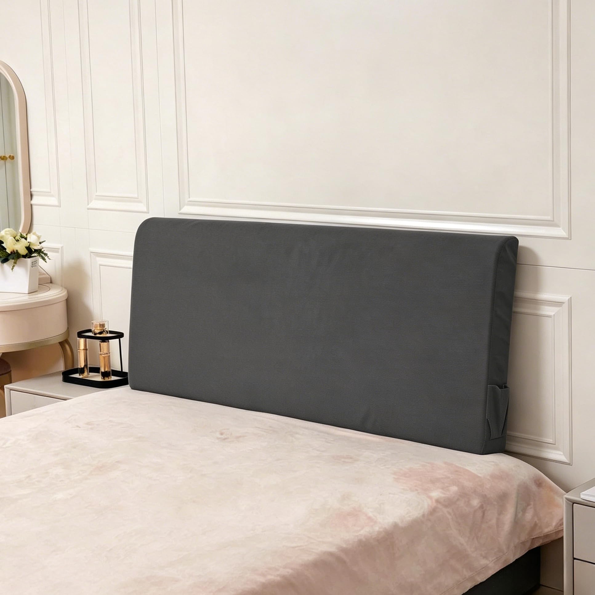 Photo 1 of Barpoullar 39" Twin Headboard with Storage Pocket