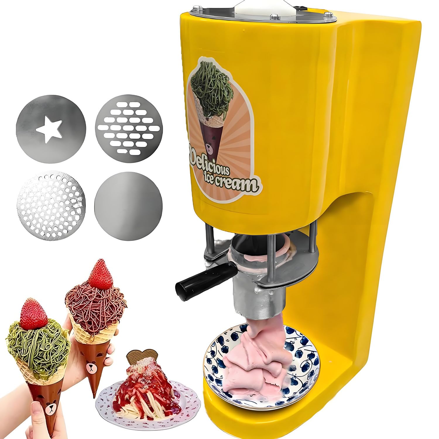Machine à glace électrique à spaghetti pour glaciers et pâtisseries