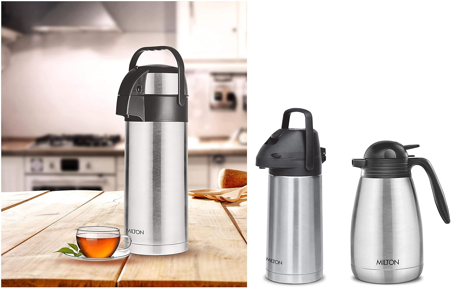 milton Beverage Dispenser 3500, 3.58 Litre, Silver&Milton Pinnacle 2000