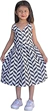 FLUXUS Stylish Heavy Chinon Digital Print Girls Cotton Frock - Soft, Breathable & Trendy Dress for Kids (in, Age, 8 Years, 9 Years, Regular, Girl, Black)