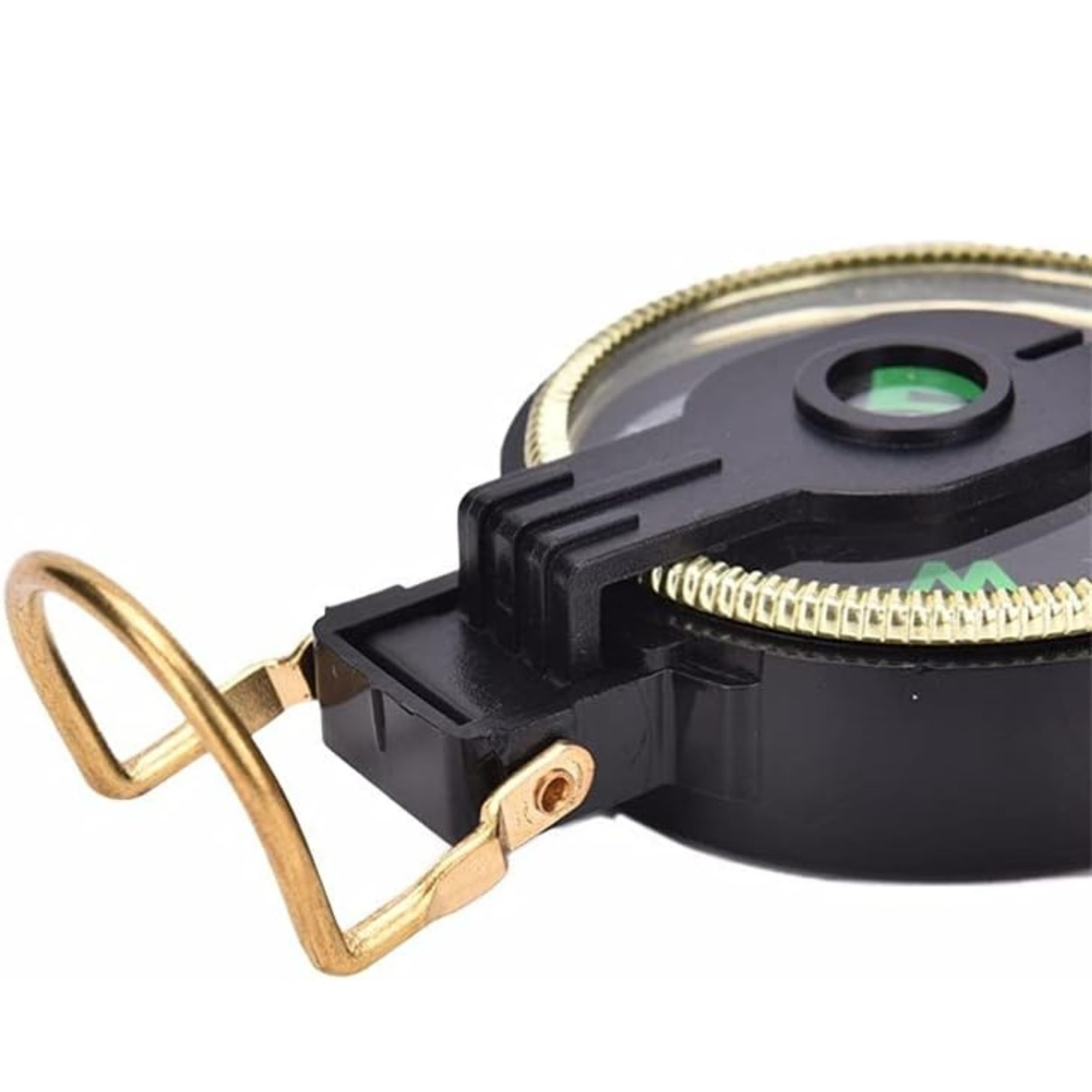 PARENCE – bussola da trekking con coperchio e ingrandimento – Rumore fluorescente – visualizzazione dei gradi – bussola portatile per campeggio, escursionismo, navigazione, ricerca dei sentieri – nero